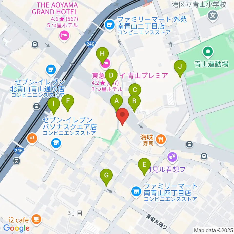 南青山MANDALA周辺の駐車場・コインパーキング一覧地図