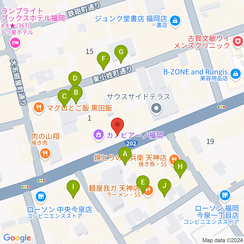 Jazz Club KINGFISH周辺の駐車場・コインパーキング一覧地図