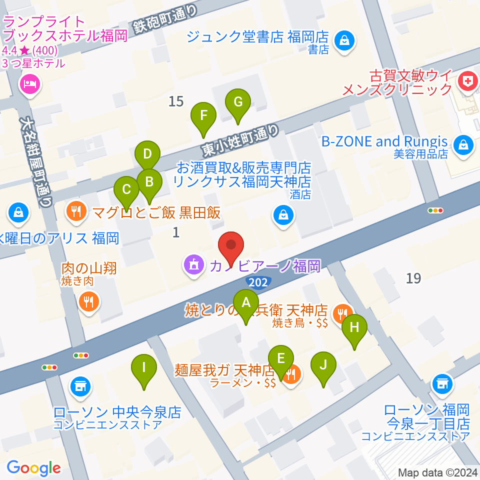 Jazz Club KINGFISH周辺の駐車場・コインパーキング一覧地図