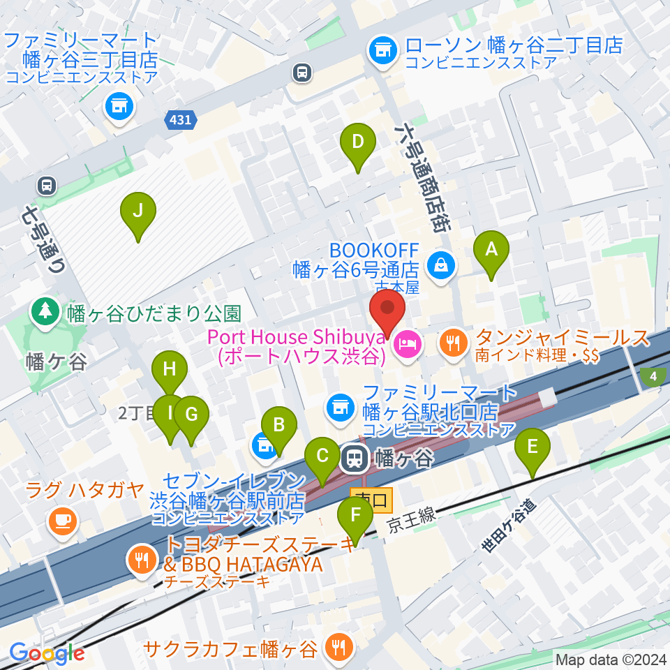 幡ヶ谷フォレストリミット周辺の駐車場・コインパーキング一覧地図