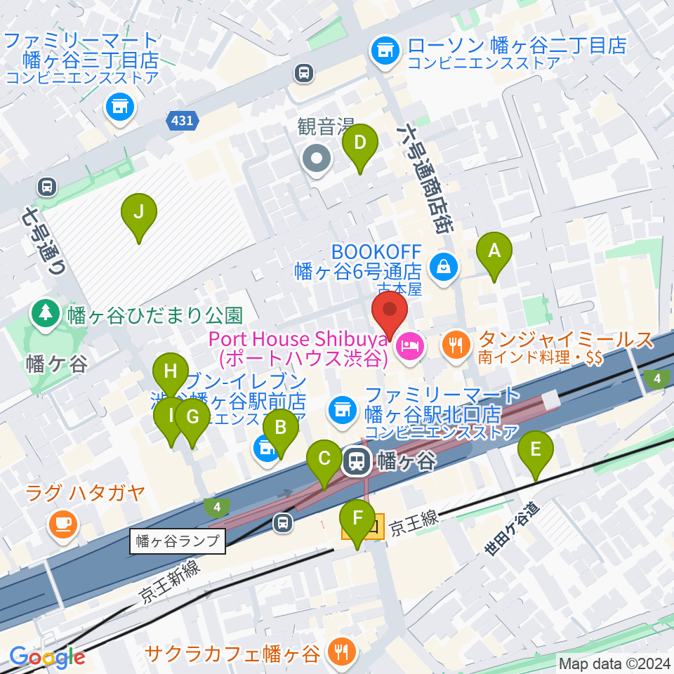 幡ヶ谷フォレストリミット周辺の駐車場・コインパーキング一覧地図