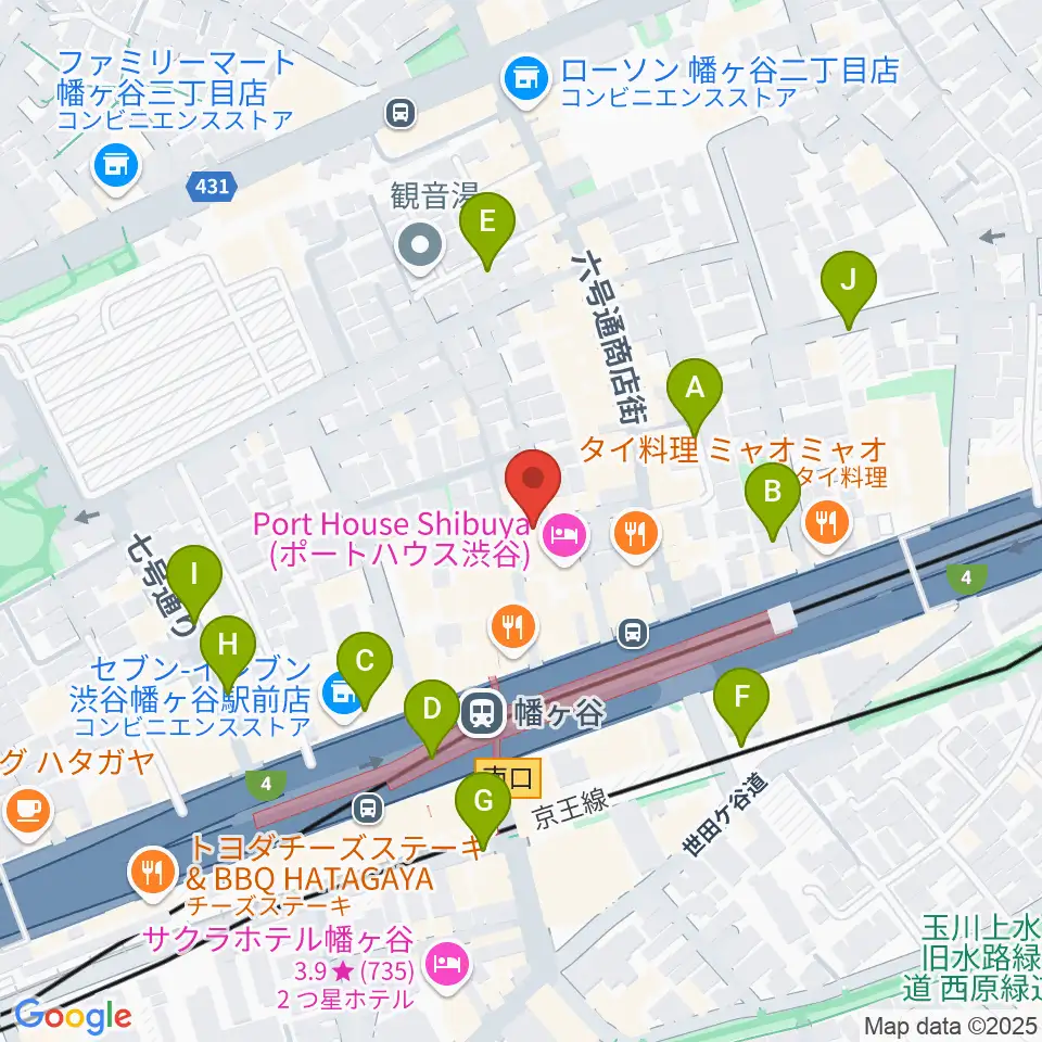 幡ヶ谷フォレストリミット周辺の駐車場・コインパーキング一覧地図