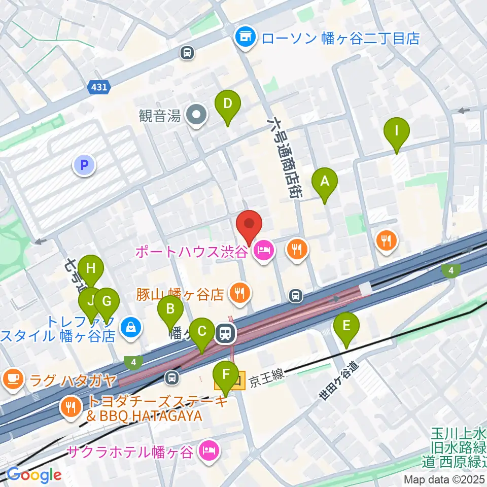 幡ヶ谷フォレストリミット周辺の駐車場・コインパーキング一覧地図
