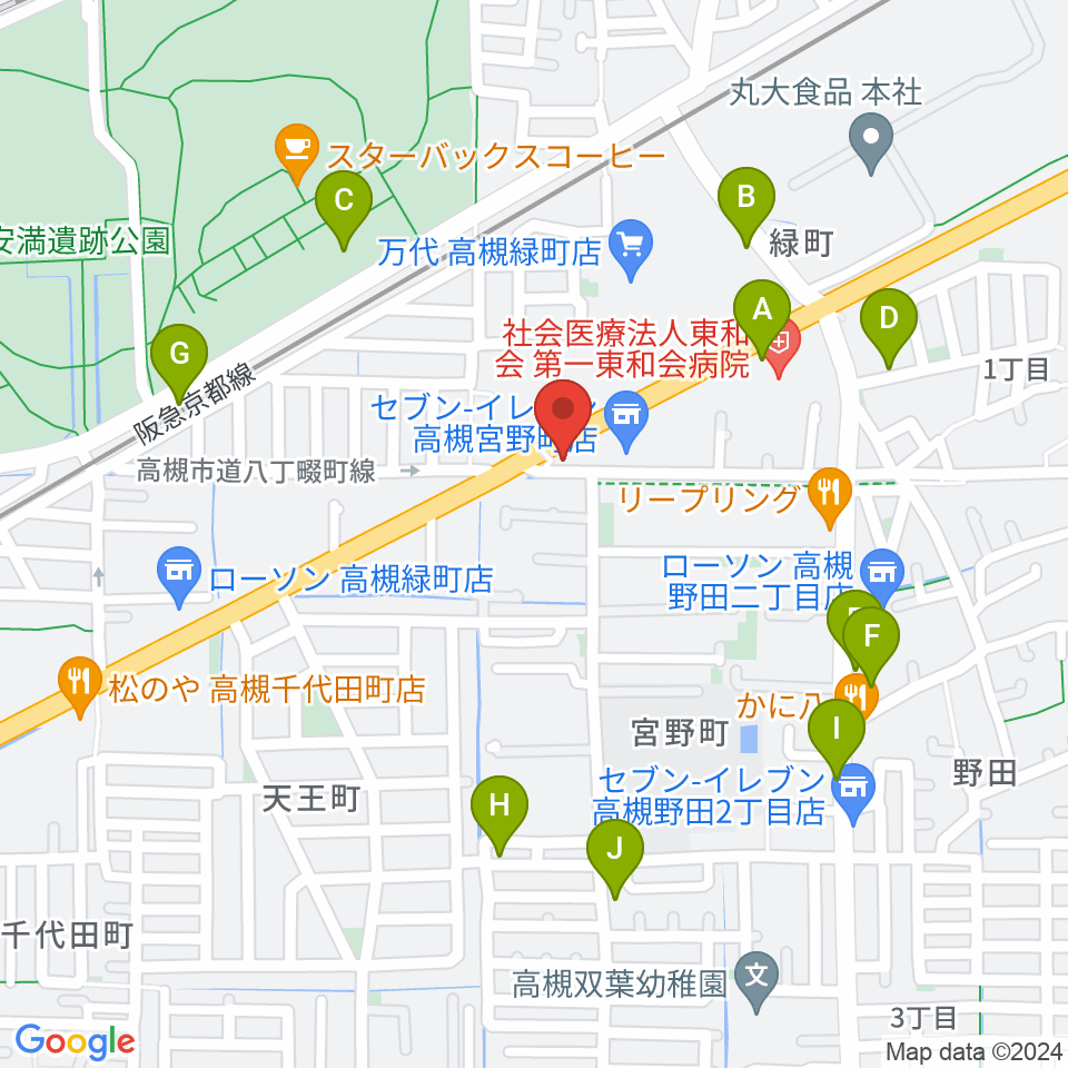 songbird スタジオ周辺の駐車場・コインパーキング一覧地図