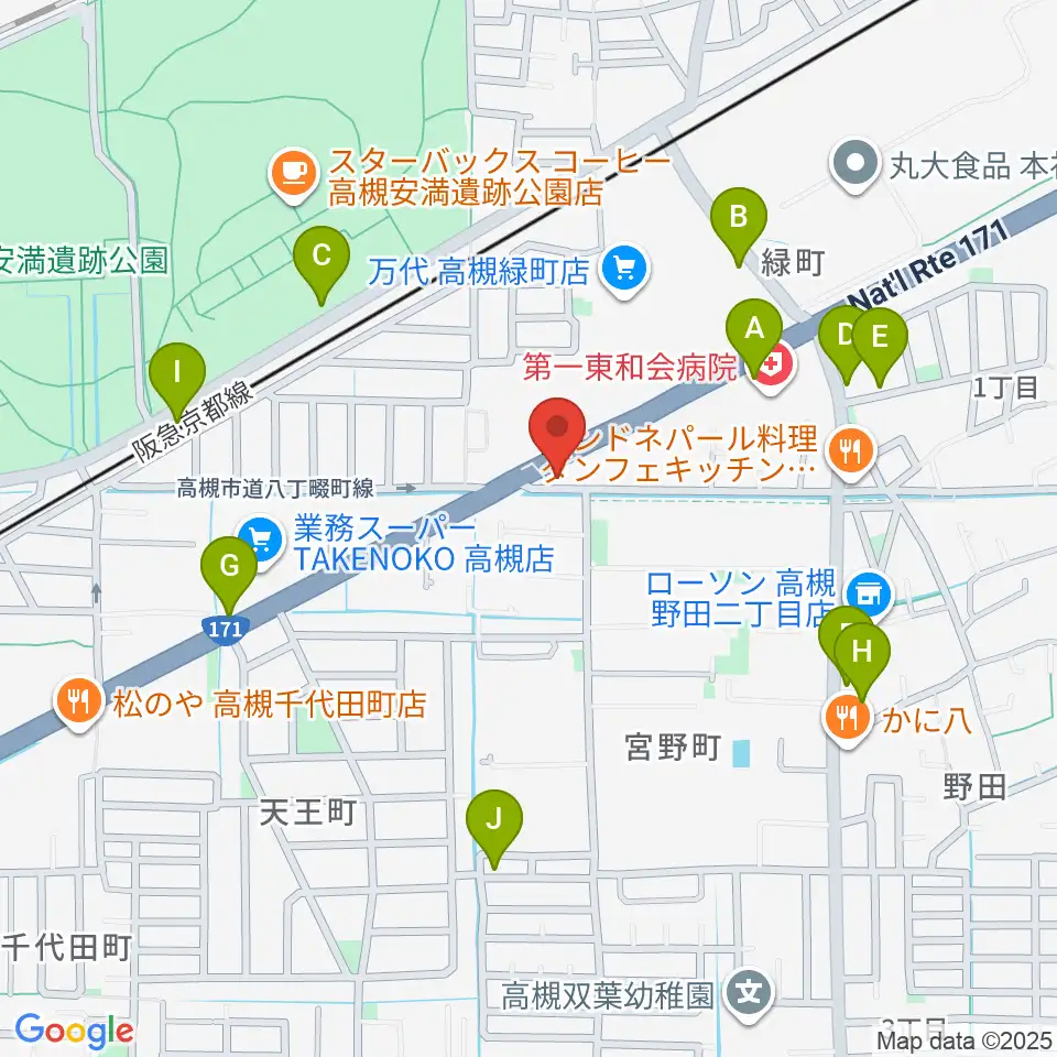 songbird スタジオ周辺の駐車場・コインパーキング一覧地図