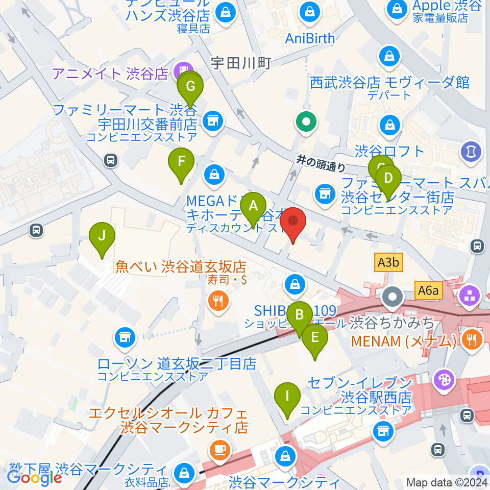 discland JARO周辺の駐車場・コインパーキング一覧地図