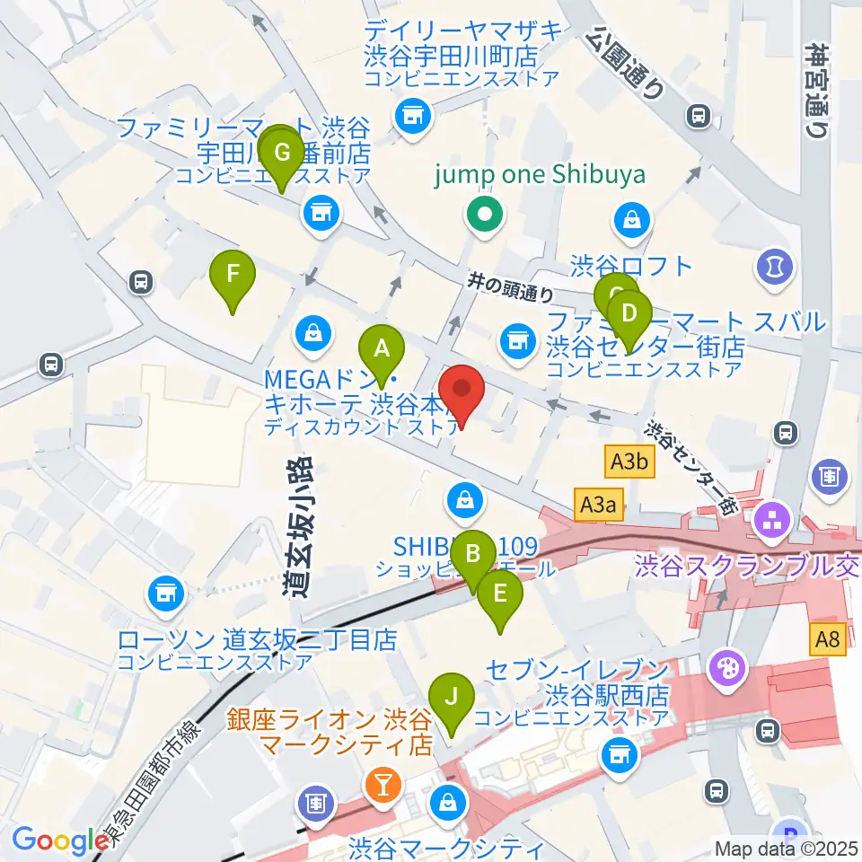 discland JARO周辺の駐車場・コインパーキング一覧地図