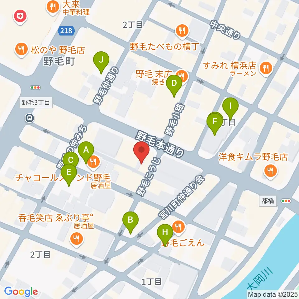 野毛ルタンペルデュ周辺の駐車場・コインパーキング一覧地図