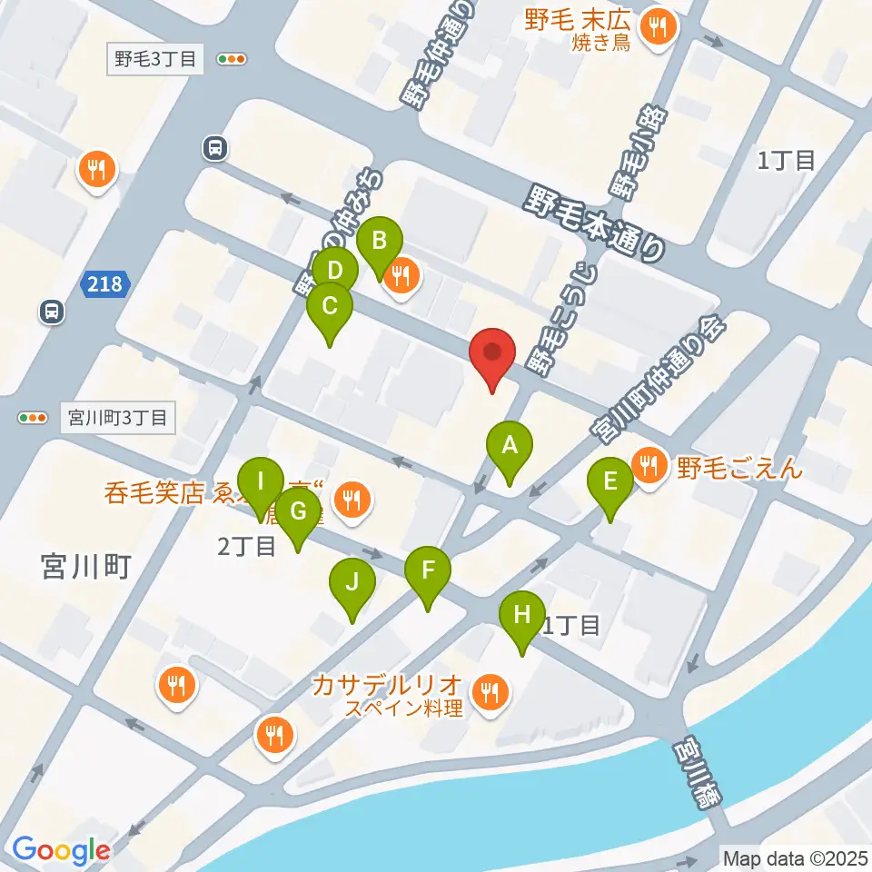 Cabaret Café うっふ周辺の駐車場・コインパーキング一覧地図