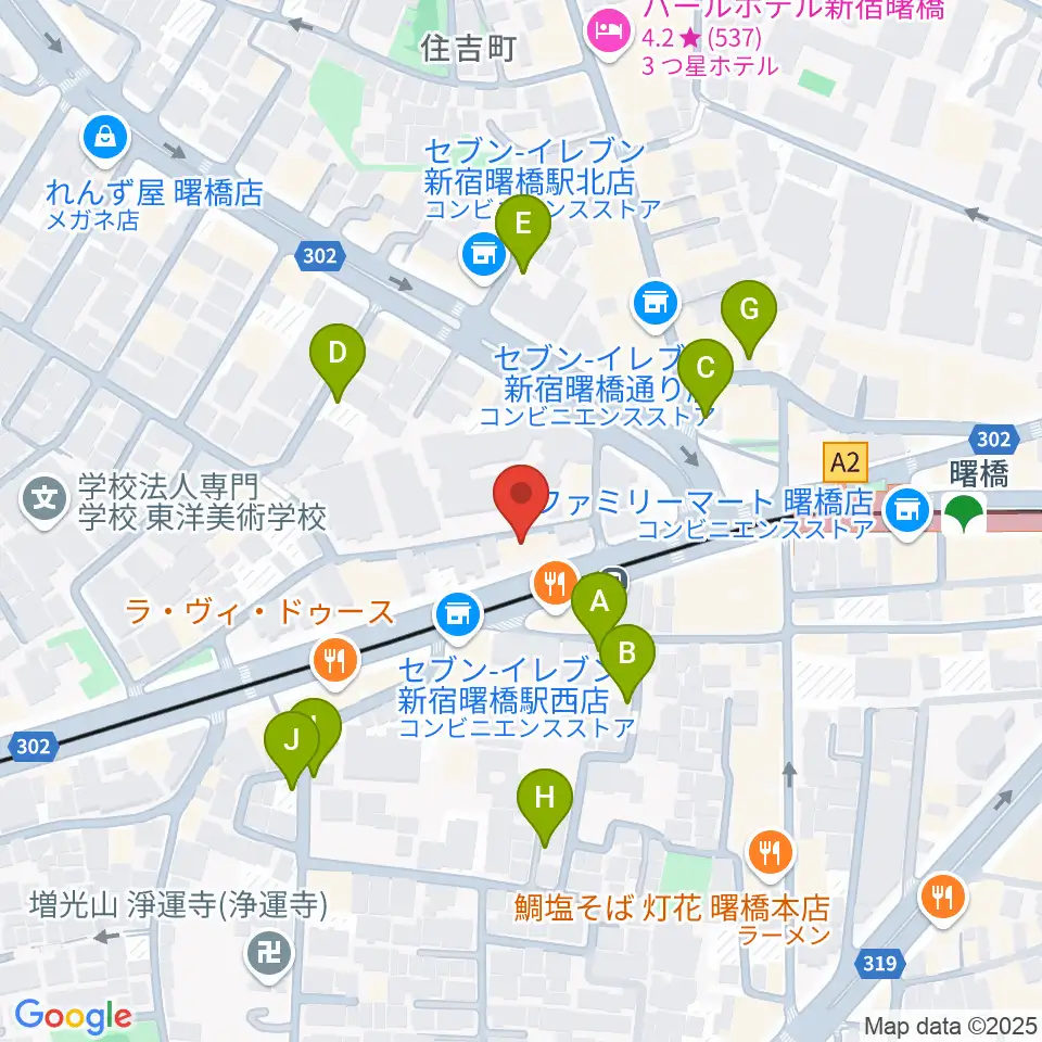曙橋バックインタウン周辺の駐車場・コインパーキング一覧地図