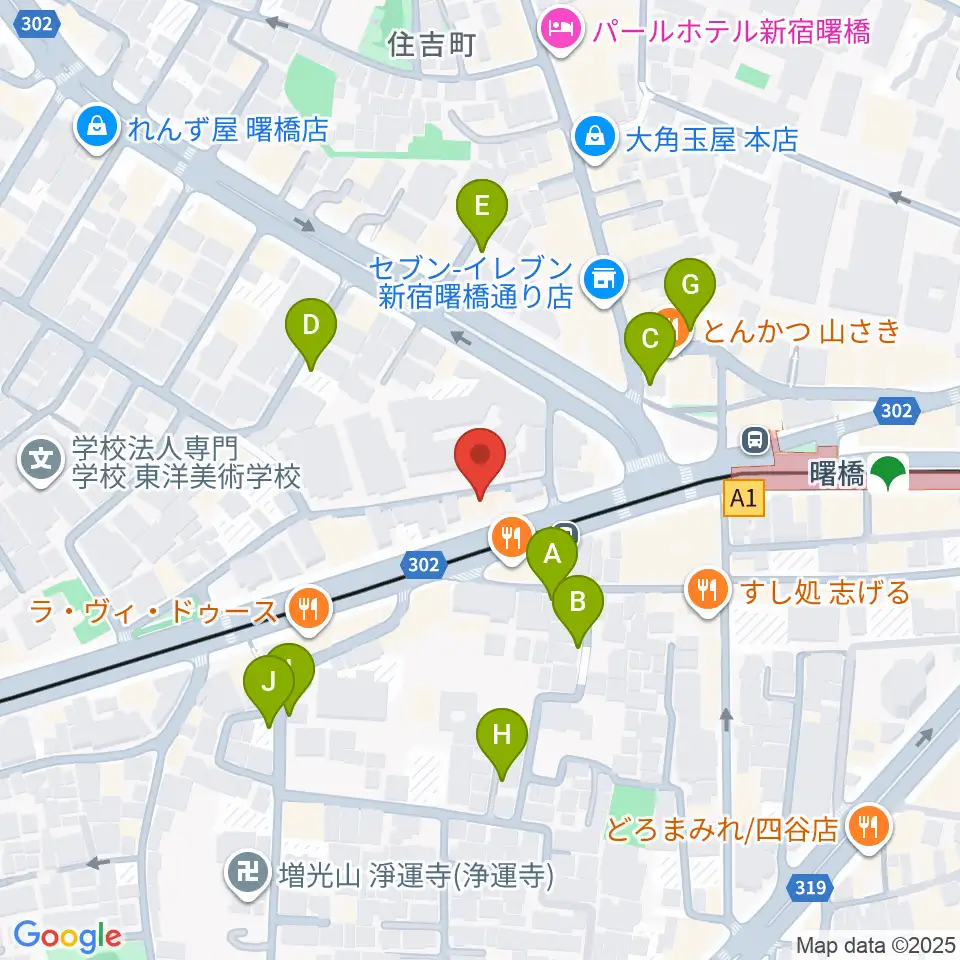 曙橋バックインタウン周辺の駐車場・コインパーキング一覧地図