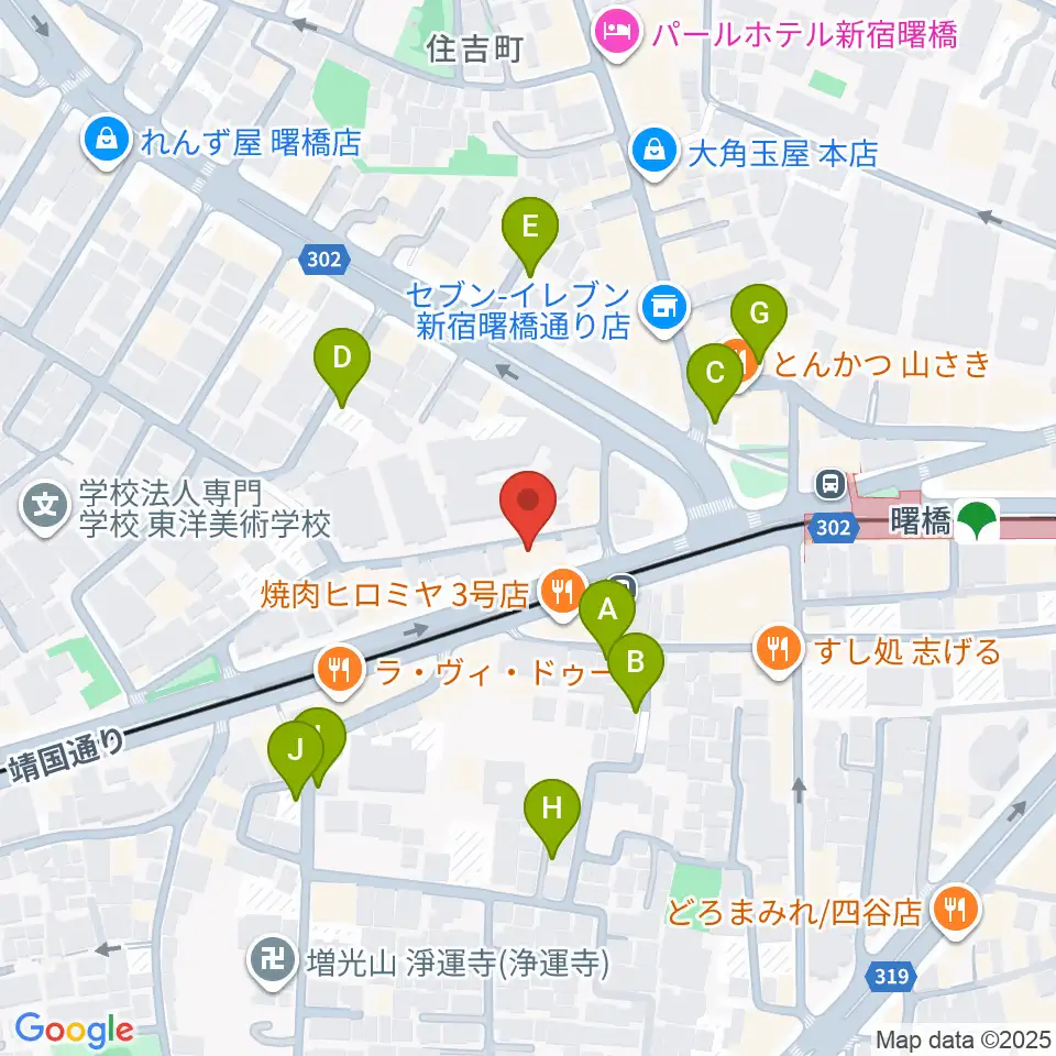 曙橋バックインタウン周辺の駐車場・コインパーキング一覧地図