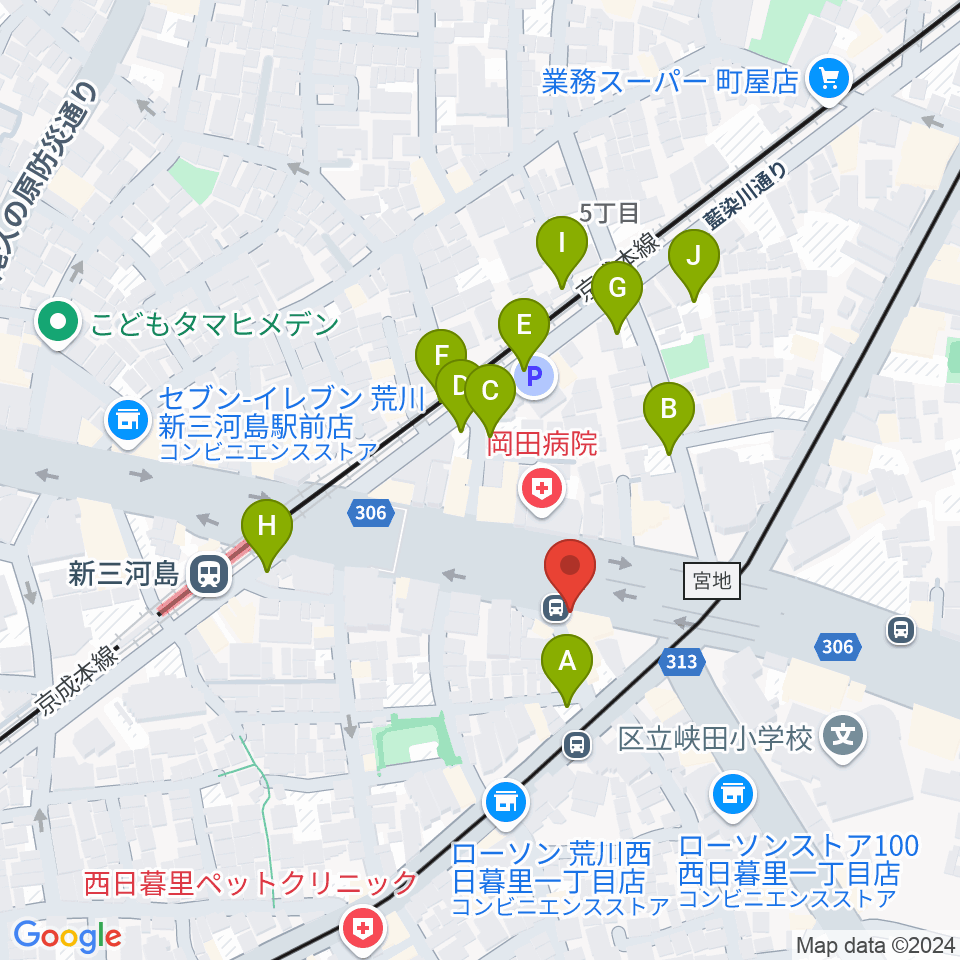 キーノート・シアター周辺の駐車場・コインパーキング一覧地図