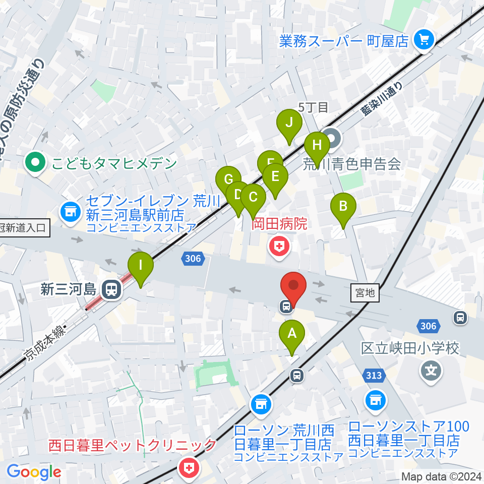 キーノート・シアター周辺の駐車場・コインパーキング一覧地図