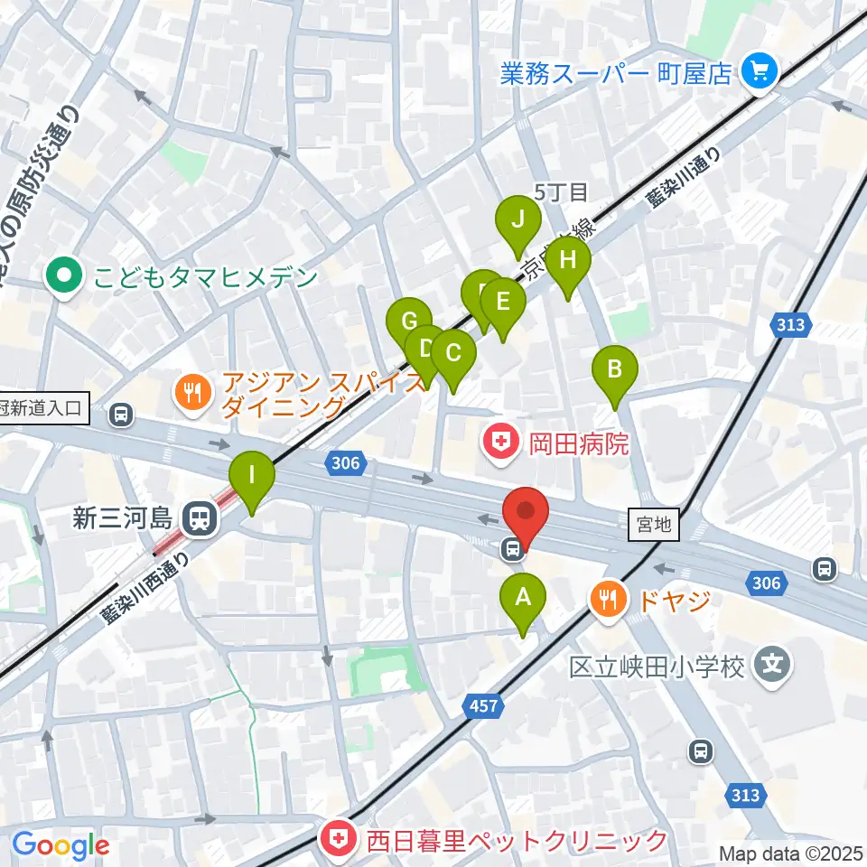 キーノート・シアター周辺の駐車場・コインパーキング一覧地図