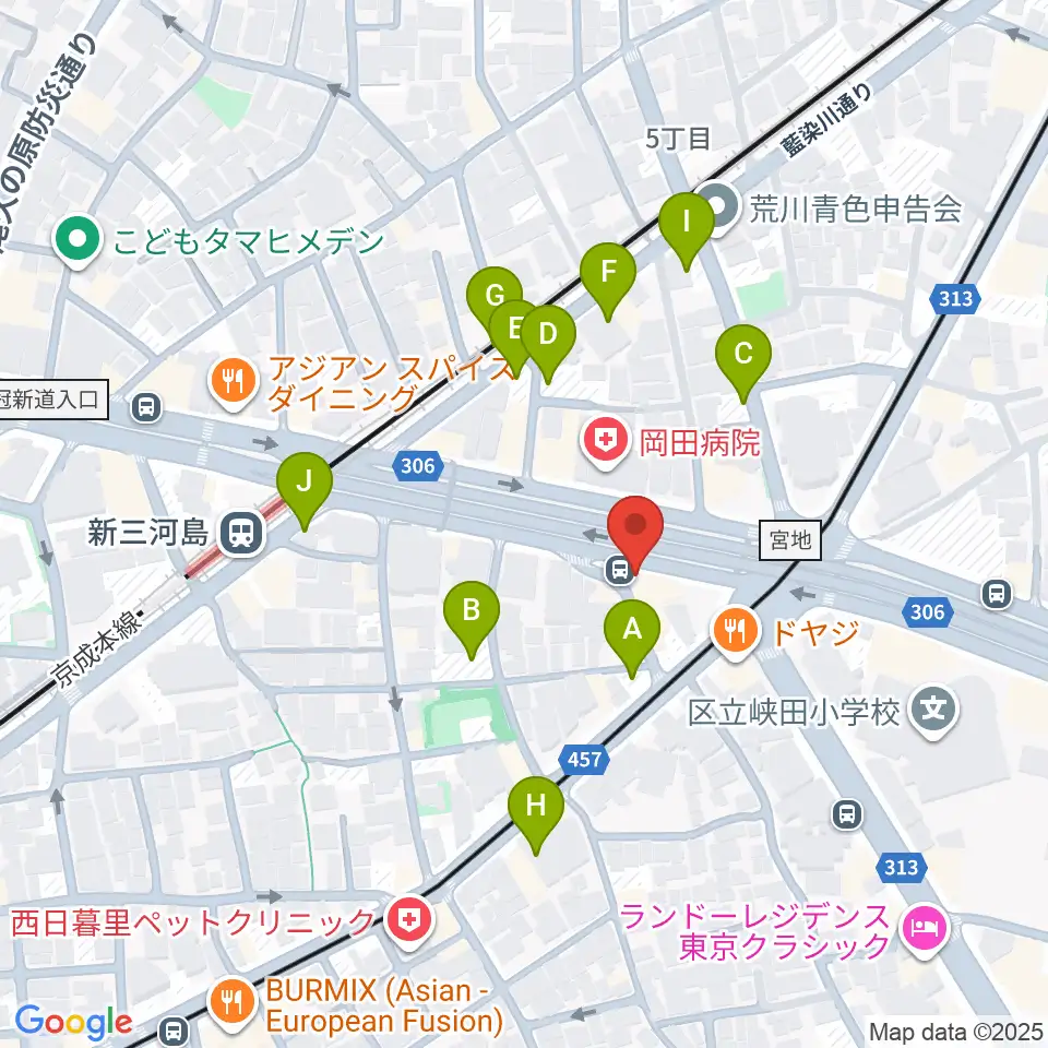 キーノート・シアター周辺の駐車場・コインパーキング一覧地図