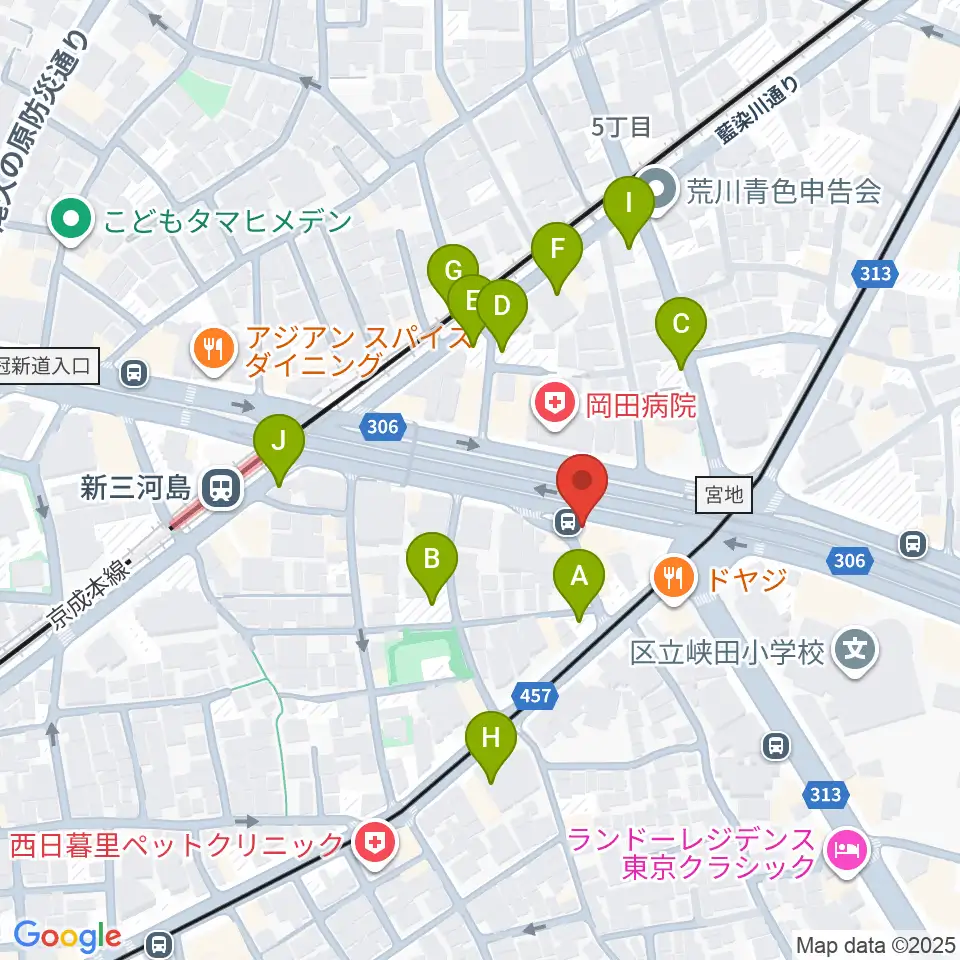 キーノート・シアター周辺の駐車場・コインパーキング一覧地図