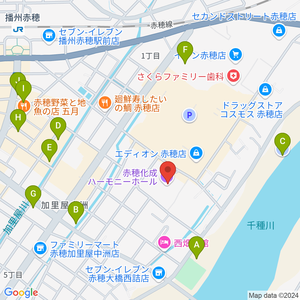 ハーモニーホール吹奏楽教室周辺の駐車場・コインパーキング一覧地図