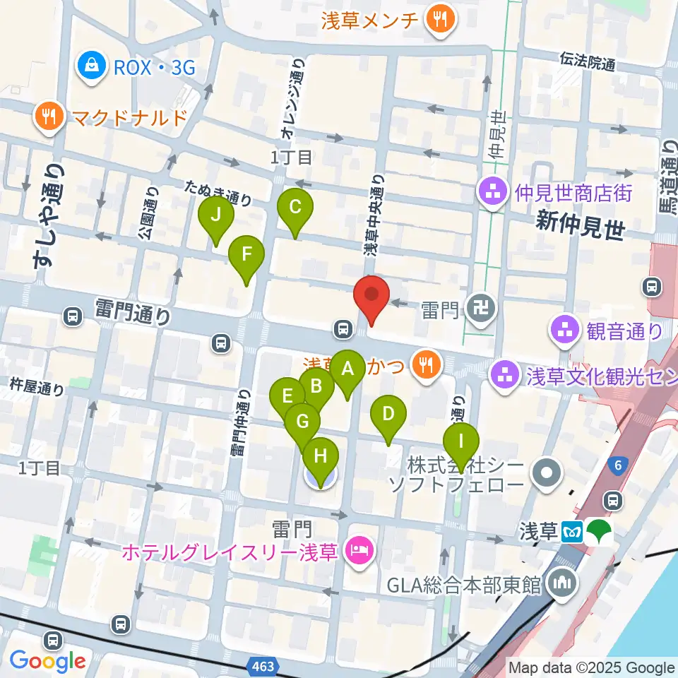 音のヨーロー堂周辺の駐車場・コインパーキング一覧地図