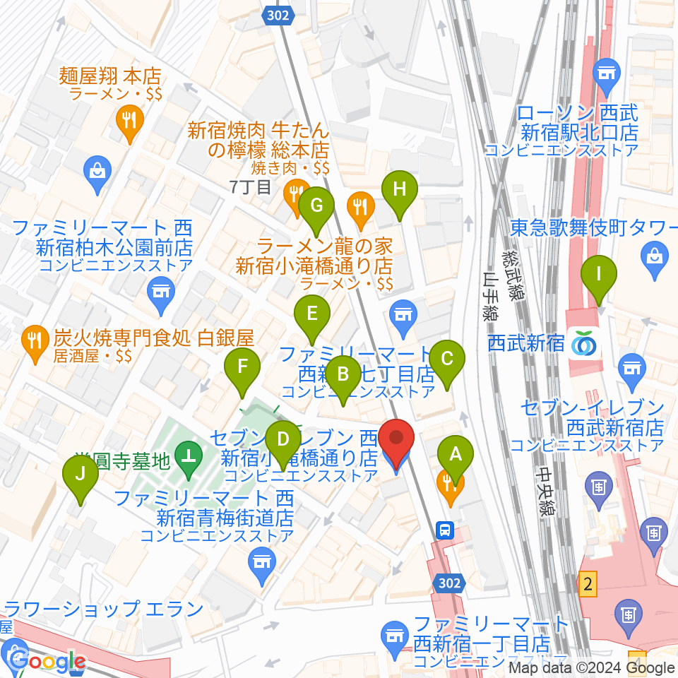 HAL'S JAZZ周辺の駐車場・コインパーキング一覧地図