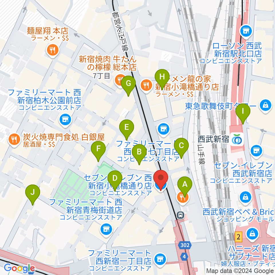 HAL'S JAZZ周辺の駐車場・コインパーキング一覧地図