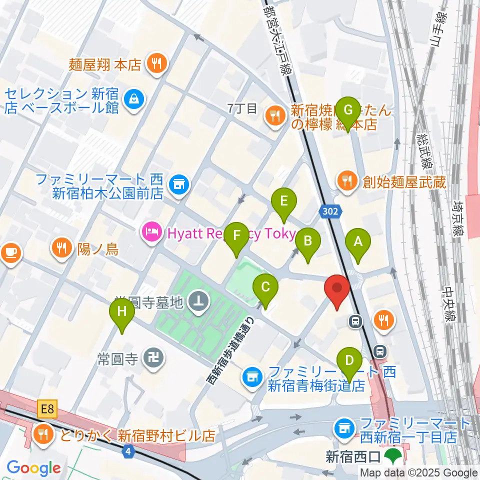 ビートコレクターズ周辺の駐車場・コインパーキング一覧地図