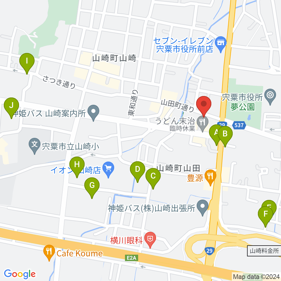 テレマン楽器スタジオレンタル周辺の駐車場・コインパーキング一覧地図
