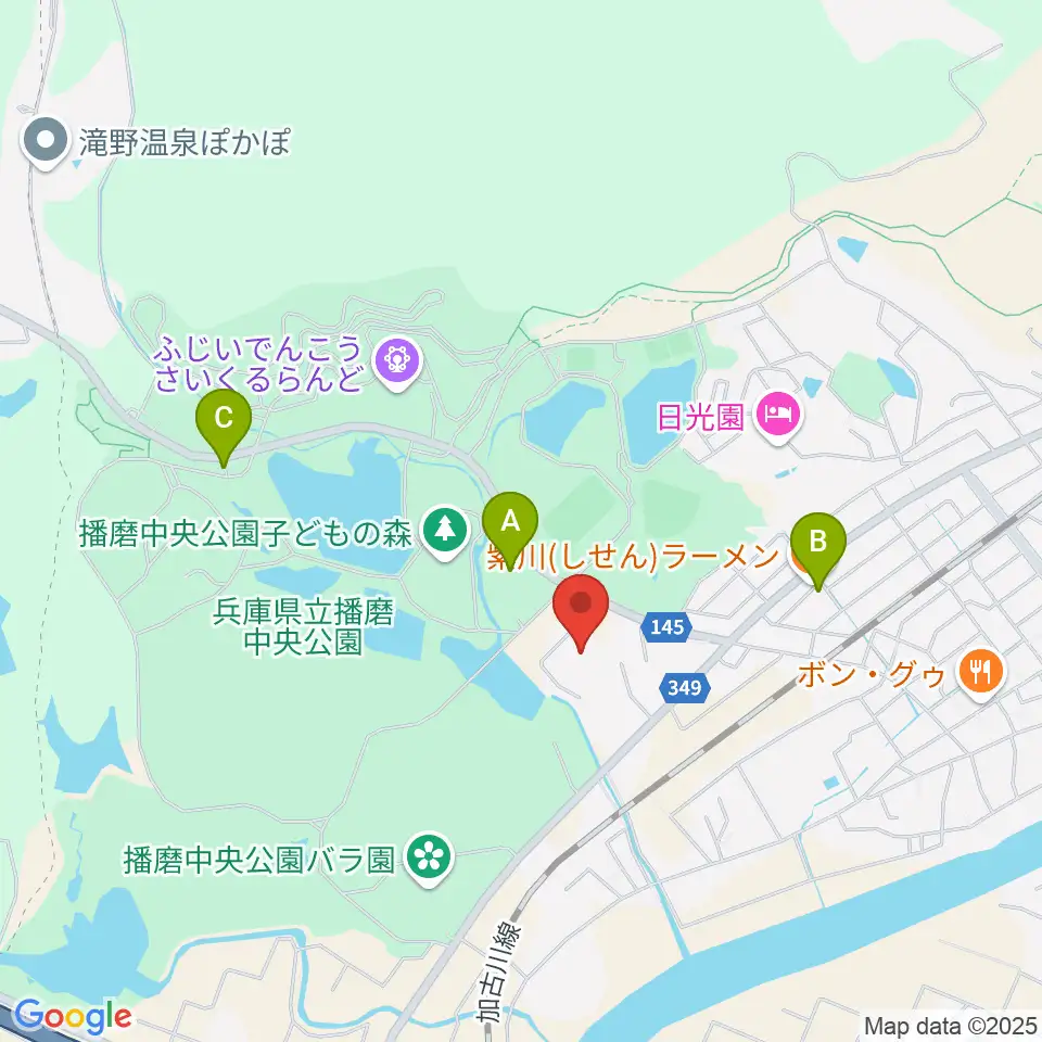 加東市地域交流センター周辺の駐車場・コインパーキング一覧地図