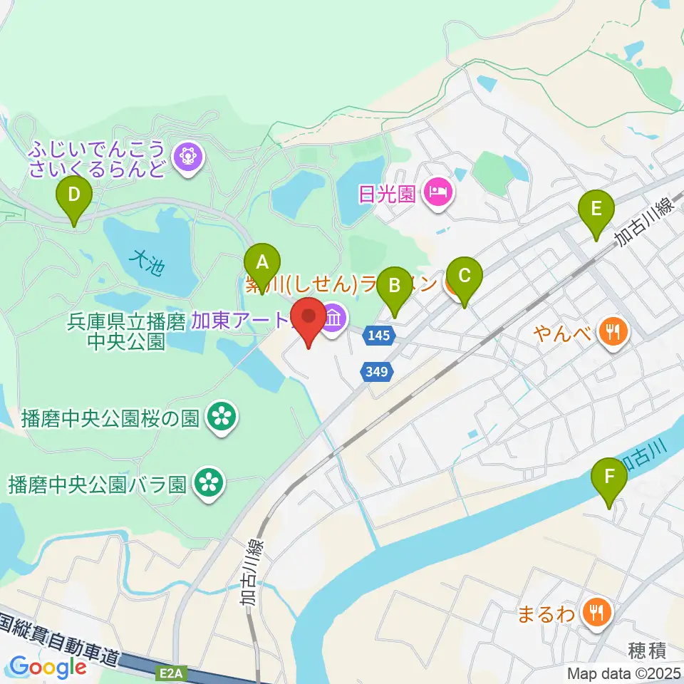 加東市地域交流センター周辺の駐車場・コインパーキング一覧地図