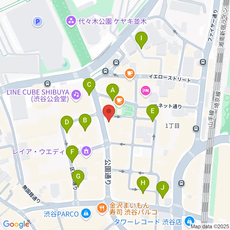 エル・スール・レコーズ周辺の駐車場・コインパーキング一覧地図