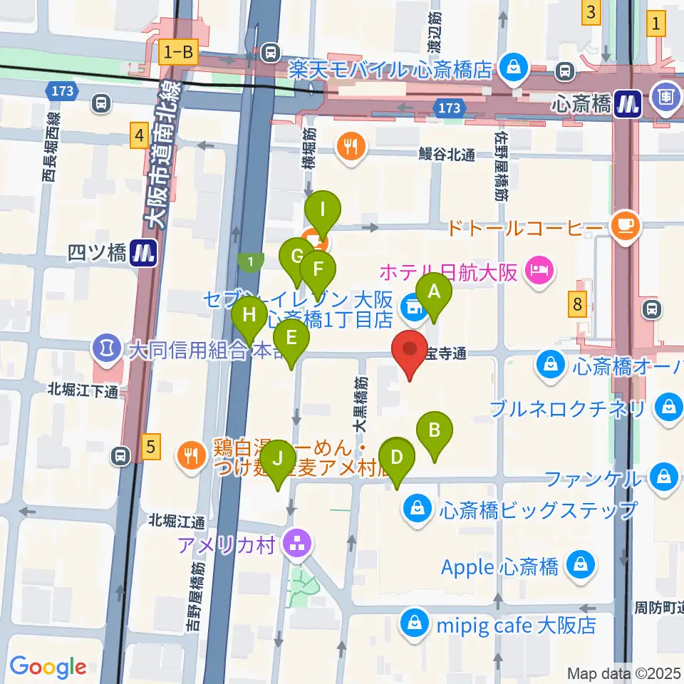 VINYL CHAMBER周辺の駐車場・コインパーキング一覧地図