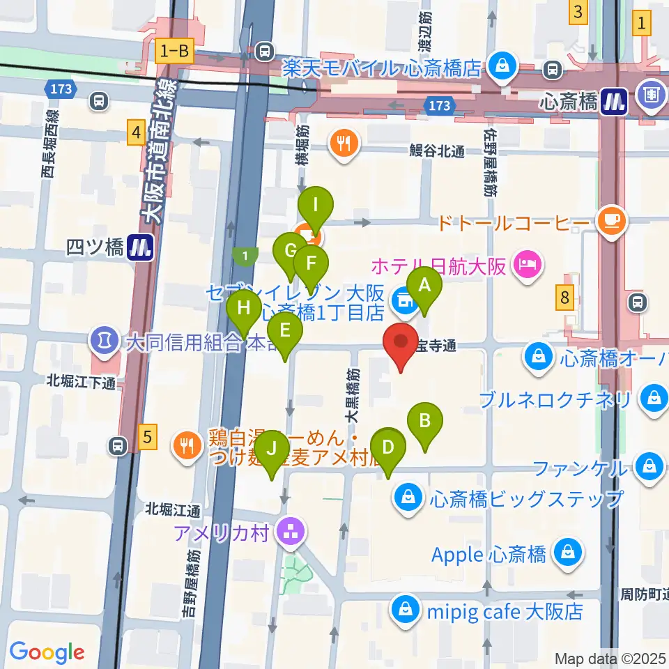 VINYL CHAMBER周辺の駐車場・コインパーキング一覧地図