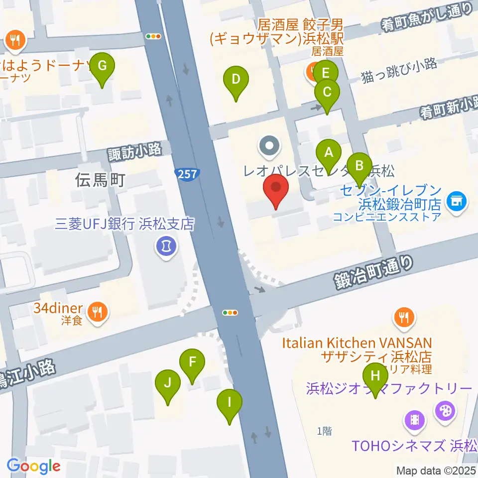 SOUL CLAP周辺の駐車場・コインパーキング一覧地図