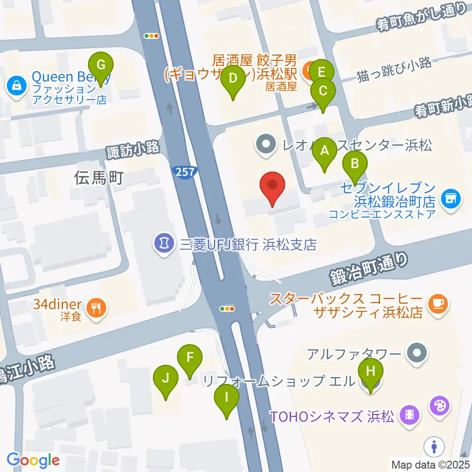 SOUL CLAP周辺の駐車場・コインパーキング一覧地図