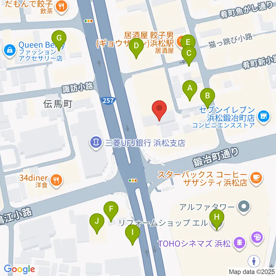 SOUL CLAP周辺の駐車場・コインパーキング一覧地図