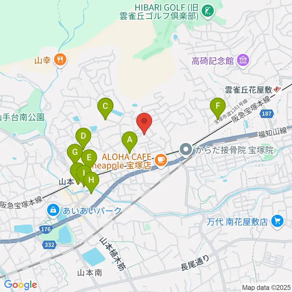 ヴァイオリン教室ゆみこせんせい周辺の駐車場・コインパーキング一覧地図