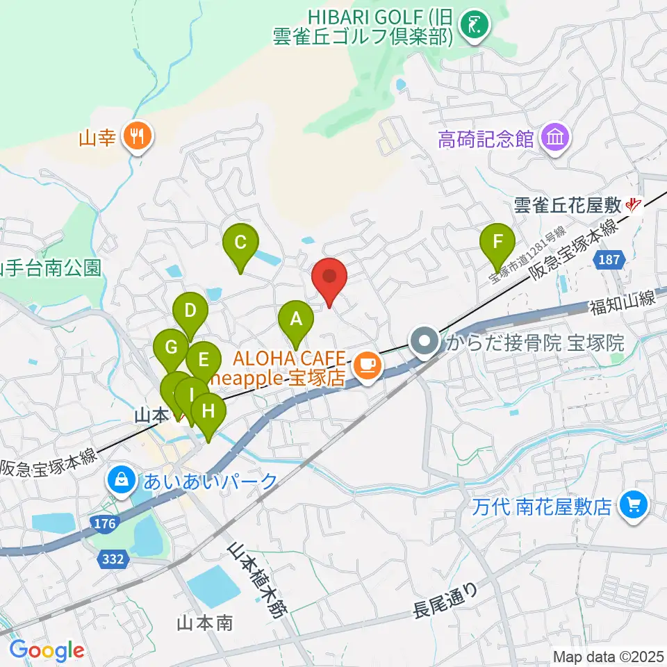 ヴァイオリン教室ゆみこせんせい周辺の駐車場・コインパーキング一覧地図