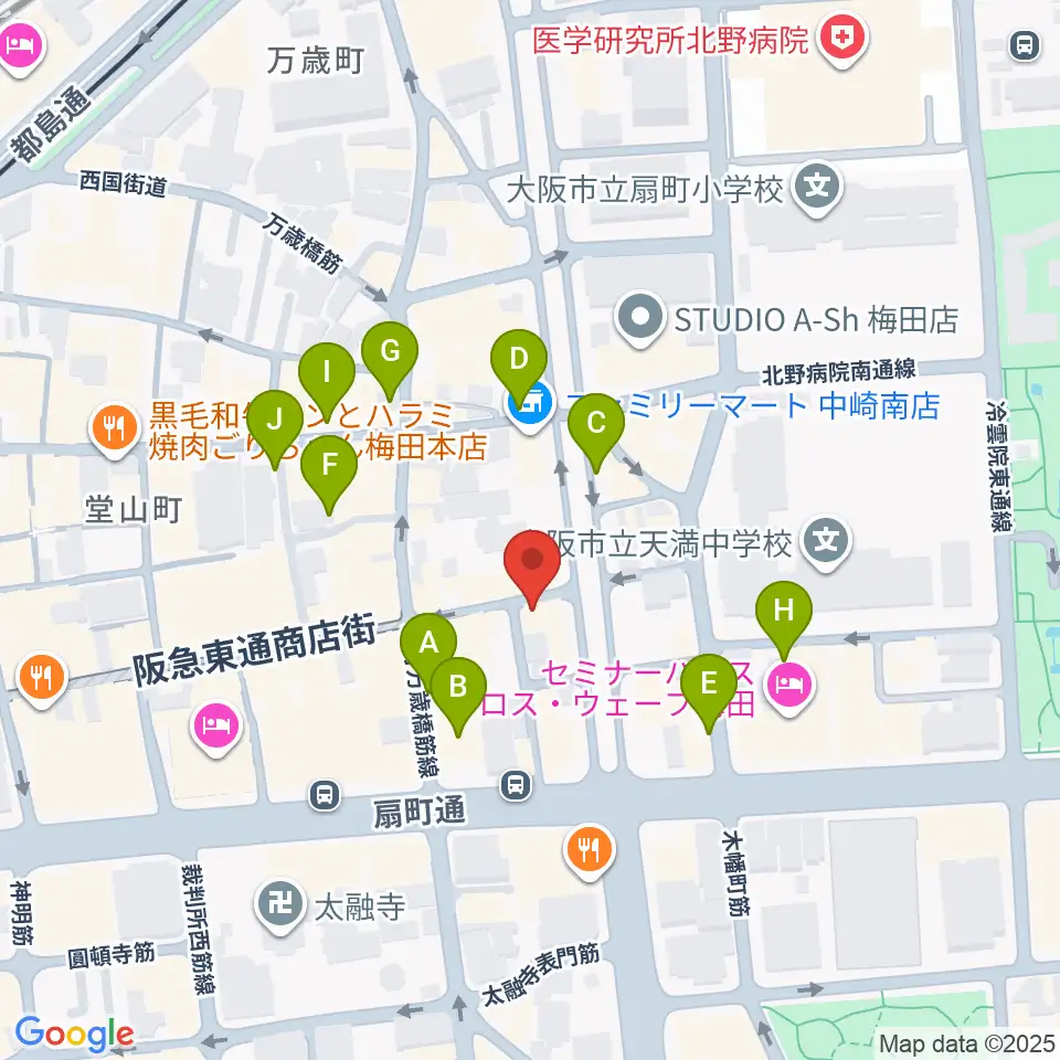 スマイルレコード周辺の駐車場・コインパーキング一覧地図
