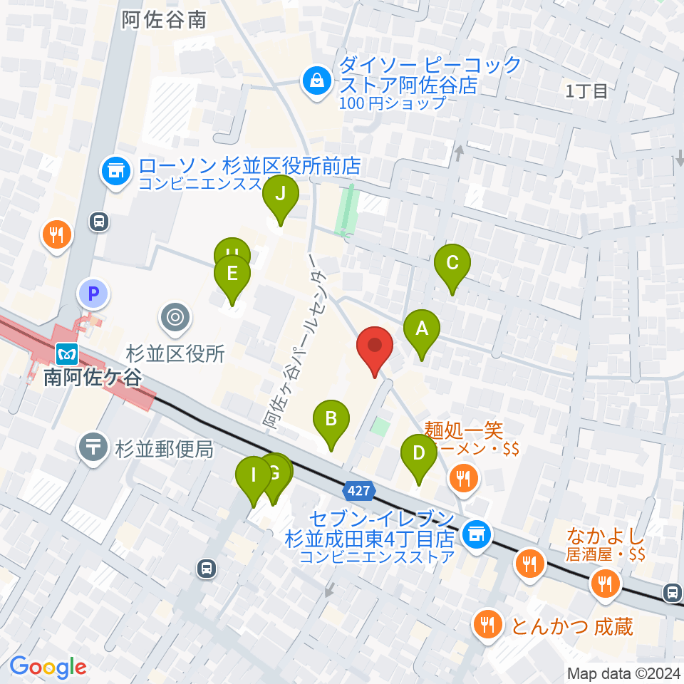 LAST GUITAR（ラストギター）周辺の駐車場・コインパーキング一覧地図