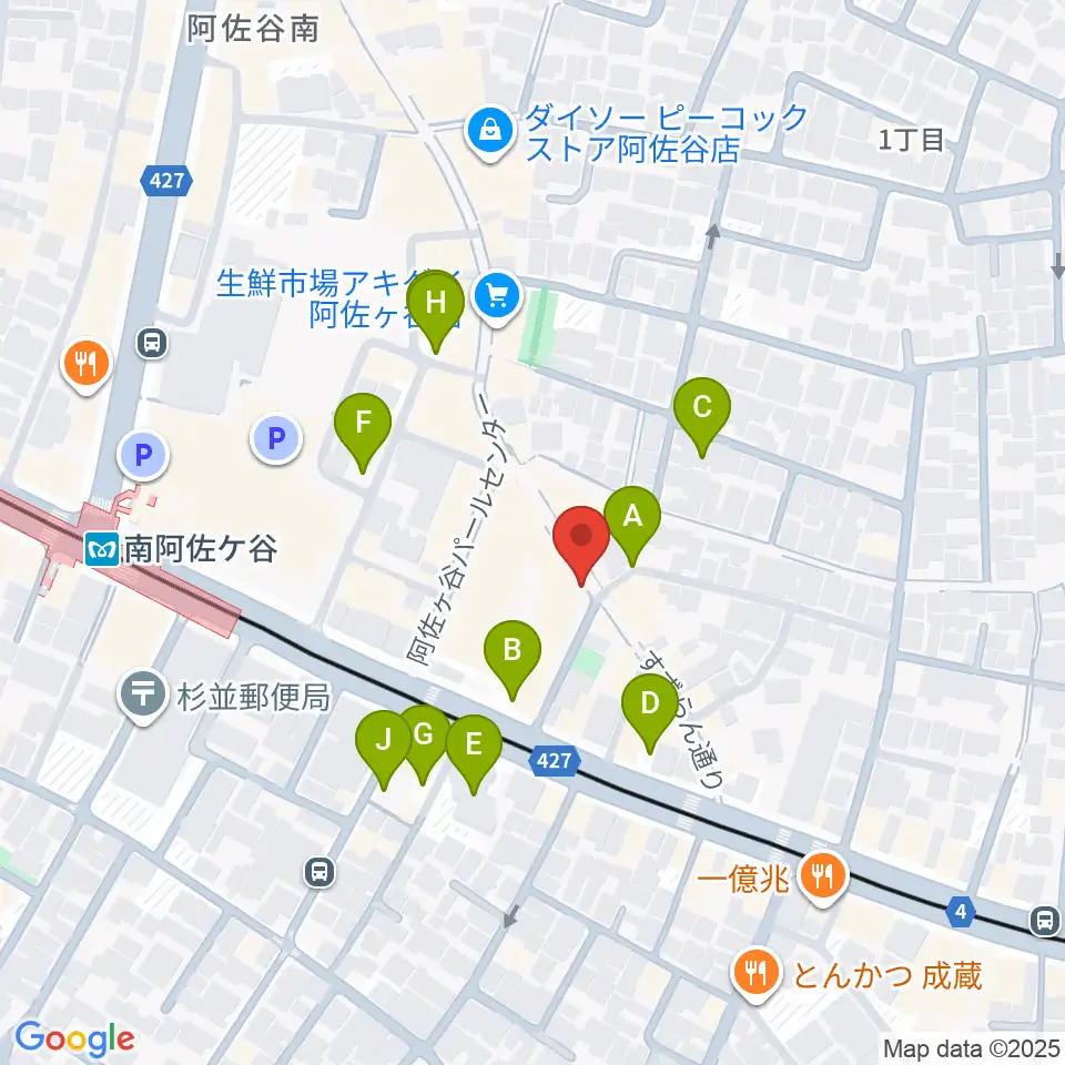 LAST GUITAR（ラストギター）周辺の駐車場・コインパーキング一覧地図