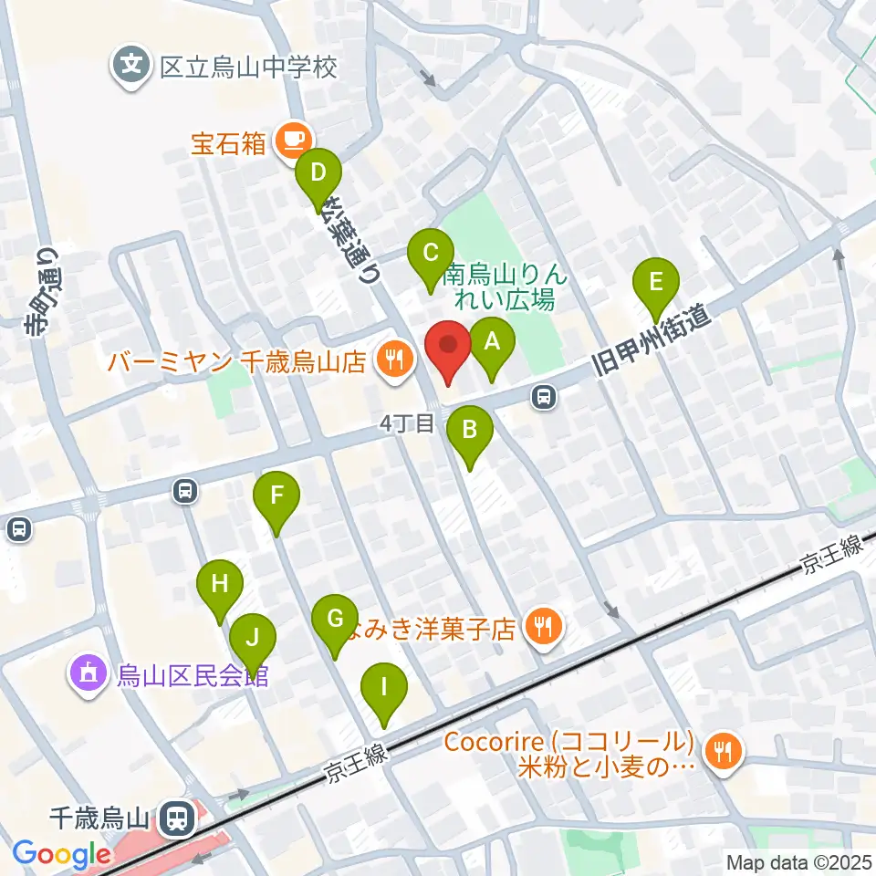 クレッシェレ音楽教室 千歳烏山校周辺の駐車場・コインパーキング一覧地図