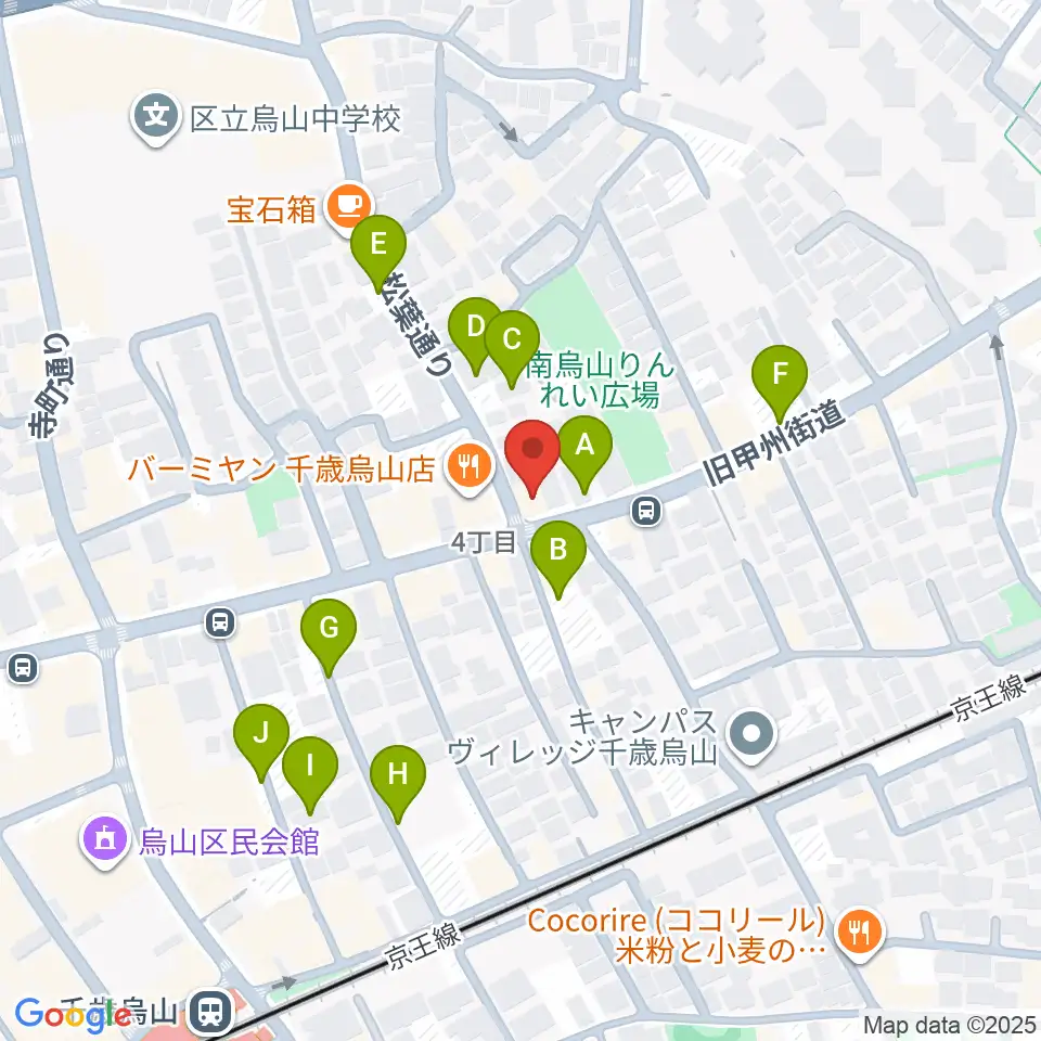 クレッシェレ音楽教室 千歳烏山校周辺の駐車場・コインパーキング一覧地図