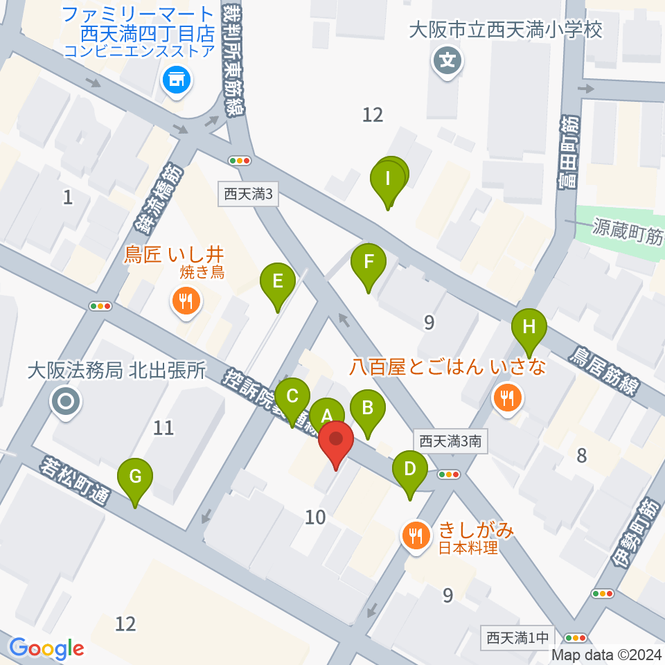 パストラーレ周辺の駐車場・コインパーキング一覧地図