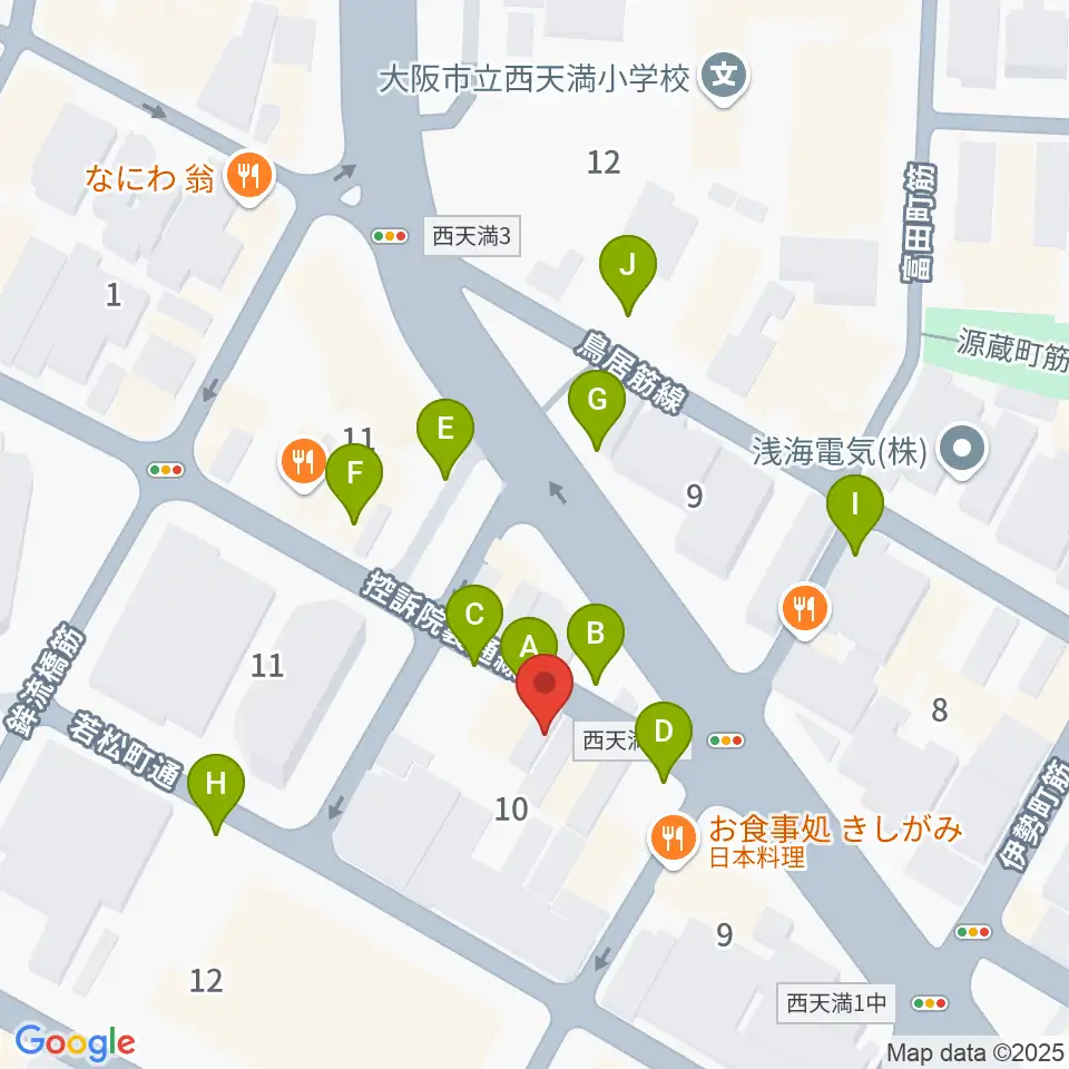 パストラーレ周辺の駐車場・コインパーキング一覧地図