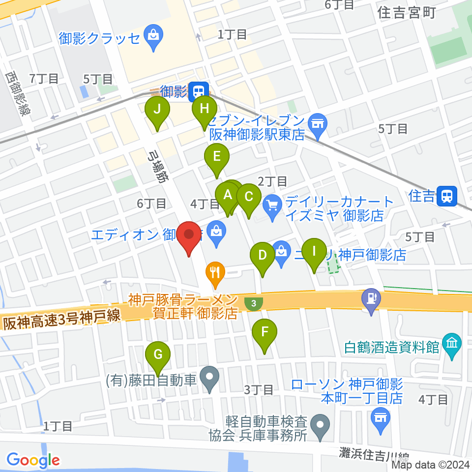 コーヒーハウス井戸周辺の駐車場・コインパーキング一覧地図