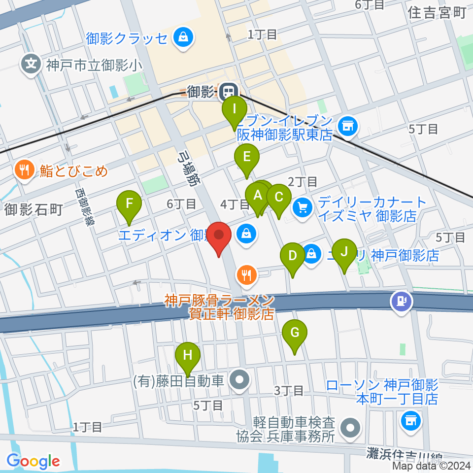 コーヒーハウス井戸周辺の駐車場・コインパーキング一覧地図