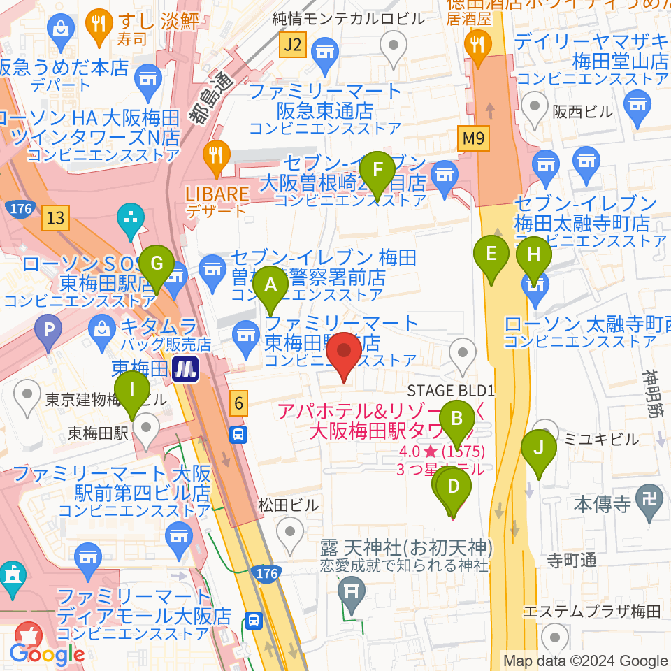 ニューサントリー5周辺の駐車場・コインパーキング一覧地図