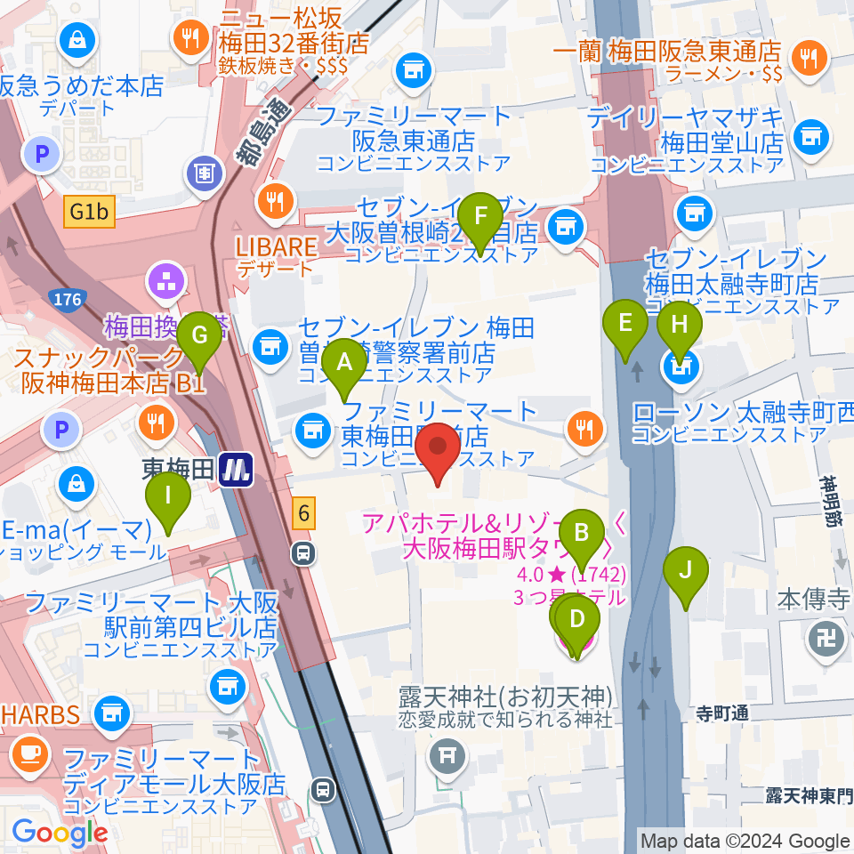 ニューサントリー5周辺の駐車場・コインパーキング一覧地図