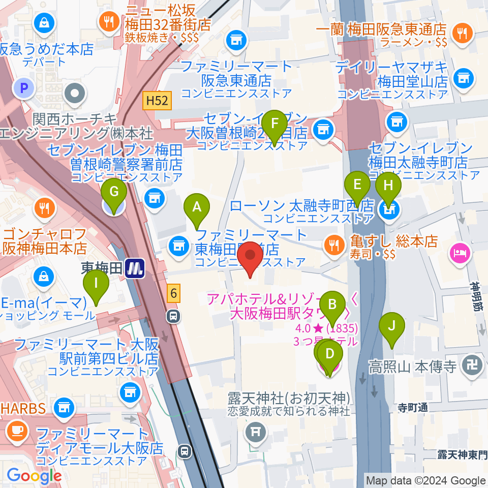 ニューサントリー5周辺の駐車場・コインパーキング一覧地図