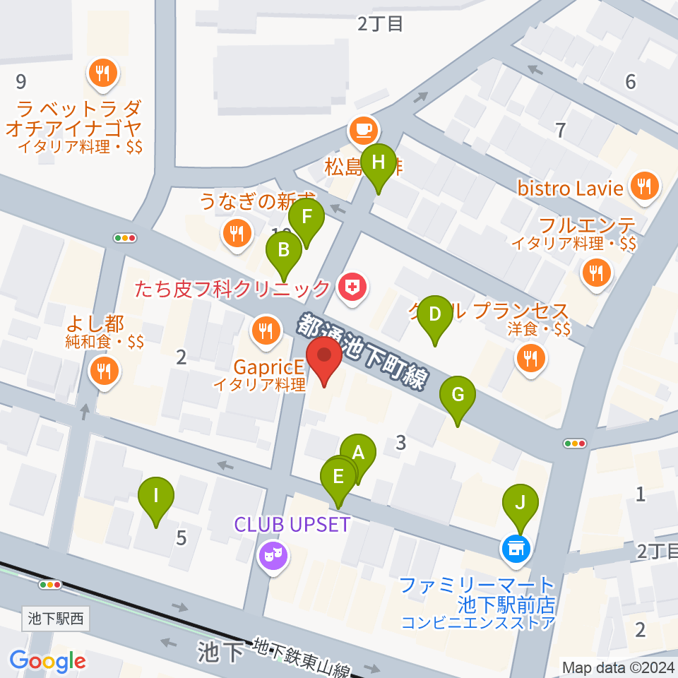 池下ストレガ周辺の駐車場・コインパーキング一覧地図